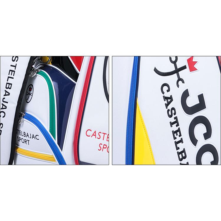 新品 カステルバジャック CBC038 キャディバッグ 7236181301 白 CASTELBAJAC（カステルバジャック） CASTELBAJAC SPORT 正規品 メンズ