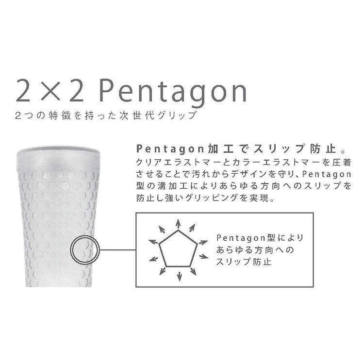 CADERO 2×2ペンタゴン グリップ❣️8本セットホワイト×シルバー CADERO カデロ日本正規品 2×2 PENTAGON DUO ペンタゴン デュオ