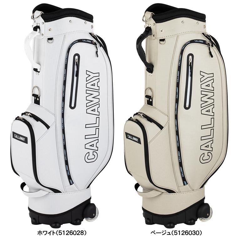 【新品】キャロウェイ(Calloway) キャディバッグ キャスター付き 白 Callaway（キャロウェイ） 正規品 CL-1 26 JM キャスター付き キャディ
