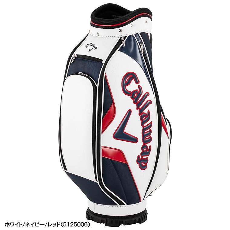Callaway キャディバッグ ホワイト/ネイビー/レッド　Exia25JM Callaway（キャロウェイ） 正規品 Exia 25 JM ( エクシア 25JM