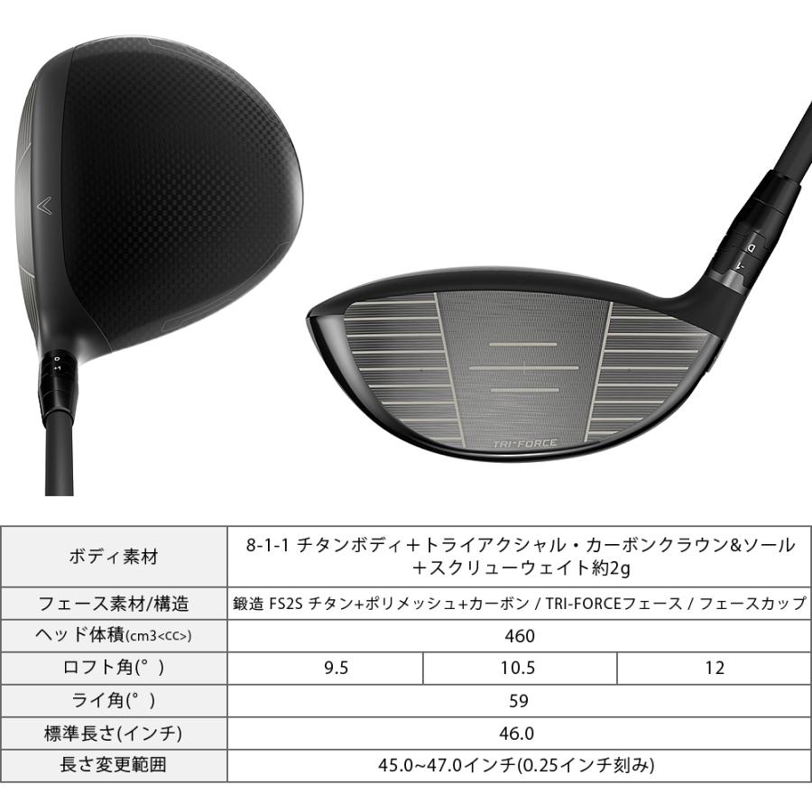 QUANTUM MAX FAST ドライバー TOUR AD GCカーボンシャフト 【カスタムクラブ 特注】 Callaway キャロウェイ 日本正規品 クアンタム 2026新製品の画像