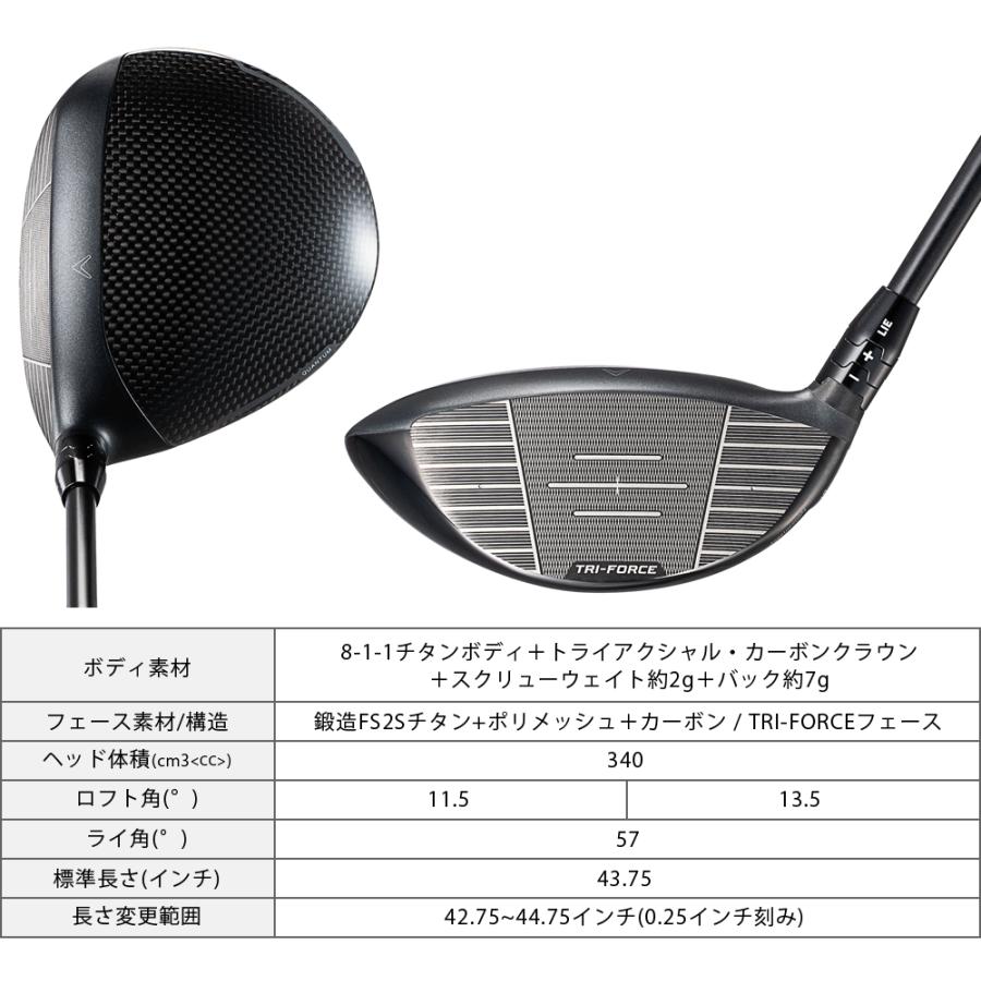 QUANTUM mini ドライバー AIR SPEEDER White(2023)カーボンシャフト 【カスタムクラブ 特注】 Callaway キャロウェイ 日本正規品 クアンタム 2026新製品