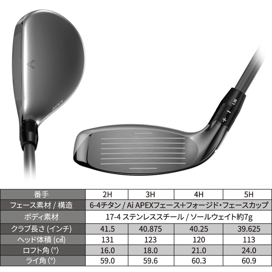 APEX Ti SUPER HYBRID ユーティリティ TENSEI Pro 1K Hybridカーボンシャフト 【カスタムクラブ 特注】 Callaway キャロウェイ 日本正規品 2025モデルの画像