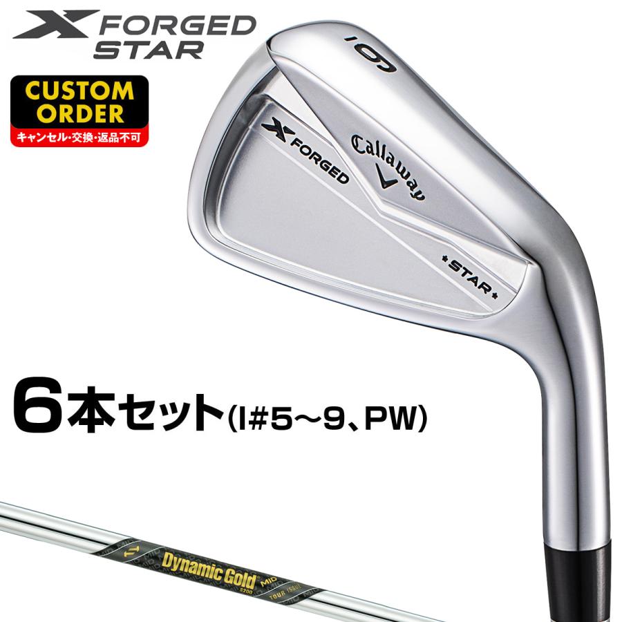 Callaway X FORGED STAR アイアン ダイナミックゴールドMID130ツアー 