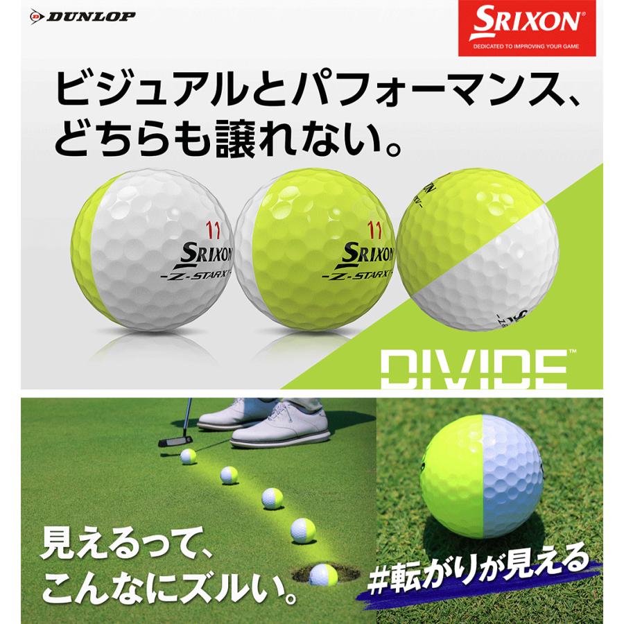 【まとめ買い】 DUNLOP ダンロップ 日本正規品 スリクソン Z-STAR DIVIDE ディバイド 2025モデル ゴルフボール 2ダースパック(24個入)_1
