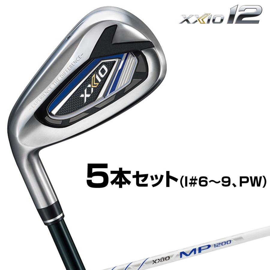 XXIO ダンロップ日本正規品 XXIO12アイアン ゼクシオMP1200カーボンシャフト 5本セット(#6〜9、PW) レフトハンドモデル ...