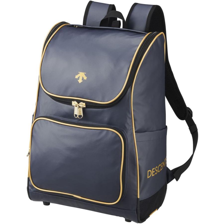デサント DESCENTE DB4FBP00U 野球 バックパック NVGD ネイビー×ゴールド  沖縄配送不可 [取り寄せ][自社](メール便不可) DESCENTE（デサント） バックパック ネイビー×ゴールド : EZAKI NET