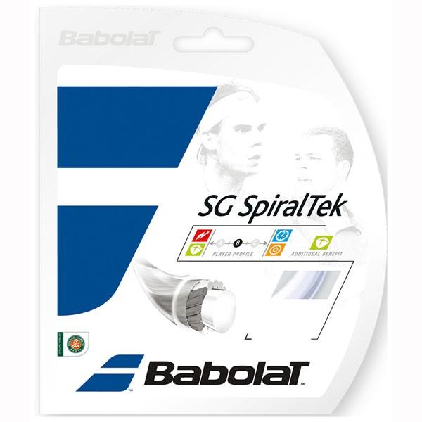 Babolat (バボラ) SGスパイラルテック 125/130 硬式テニス用ガットストリングス ブラツク