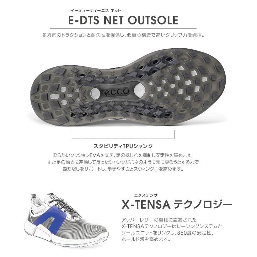 ECCO エコー 日本正規品 LT1 BOA エルティーワン ボア メンズモデル 防水 スパイクレス ゴルフシューズ 「 132274 ( 01007 ) 」_4