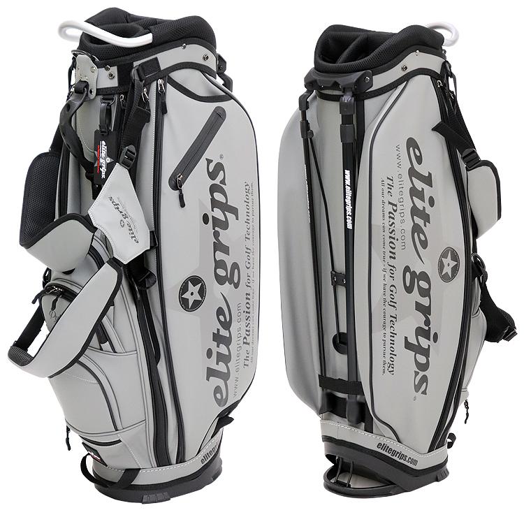 【100本限定】elite grips キャディバッグ スタンド式　ホワイト elite grips（エリートグリップ） 【100本限定品】 正規品 B type 9.5