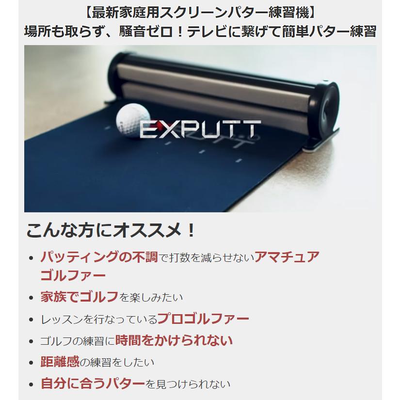 GPRO日本正規品 家庭用スクリーンパッティングシミュレーター EXPUTT