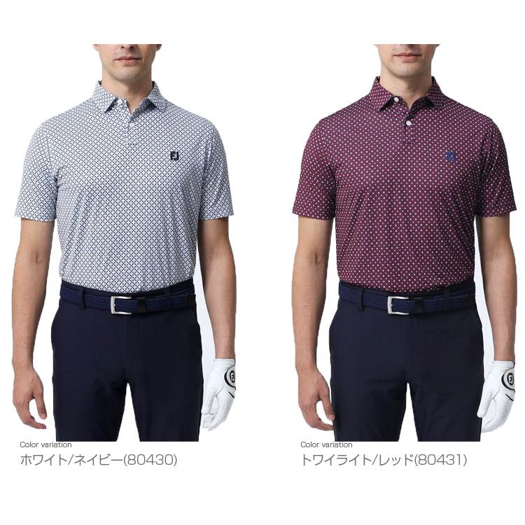 FOOTJOY フットジョイ ゴルフウエア 半袖ポロシャツ 「 FJ-S23-S02 」 サークルプリント 春夏ウエア｜ezaki-g｜03