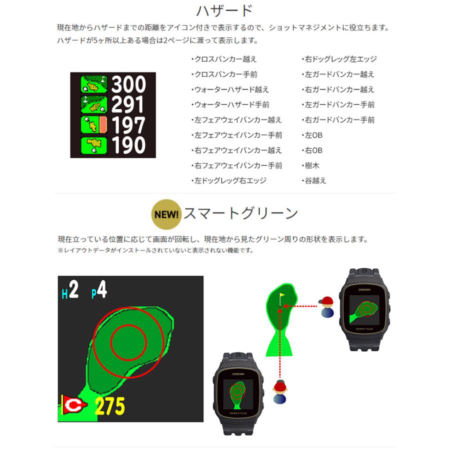 GREENON（グリーンオン） 正規品 THE GOLF WATCH NORM II PLUS ザ