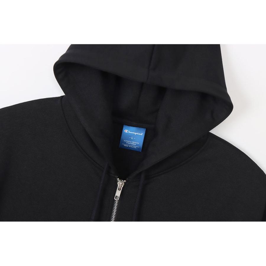 Champion(チャンピオン) ZIP HOODED SWEATSHIRT ブラック｜ezaki-g｜04