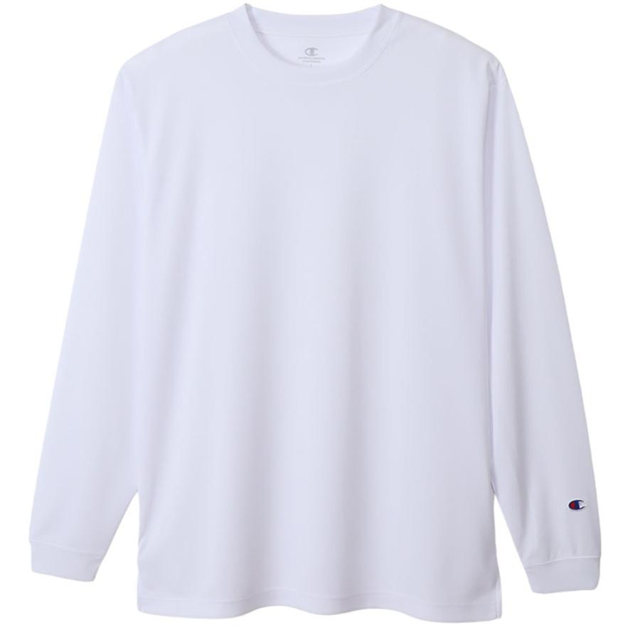 Champion ホワイト長袖シャツ Champion（チャンピオン） LONG SLEEVE T-SHIRT ホワイト : EZAKI NET