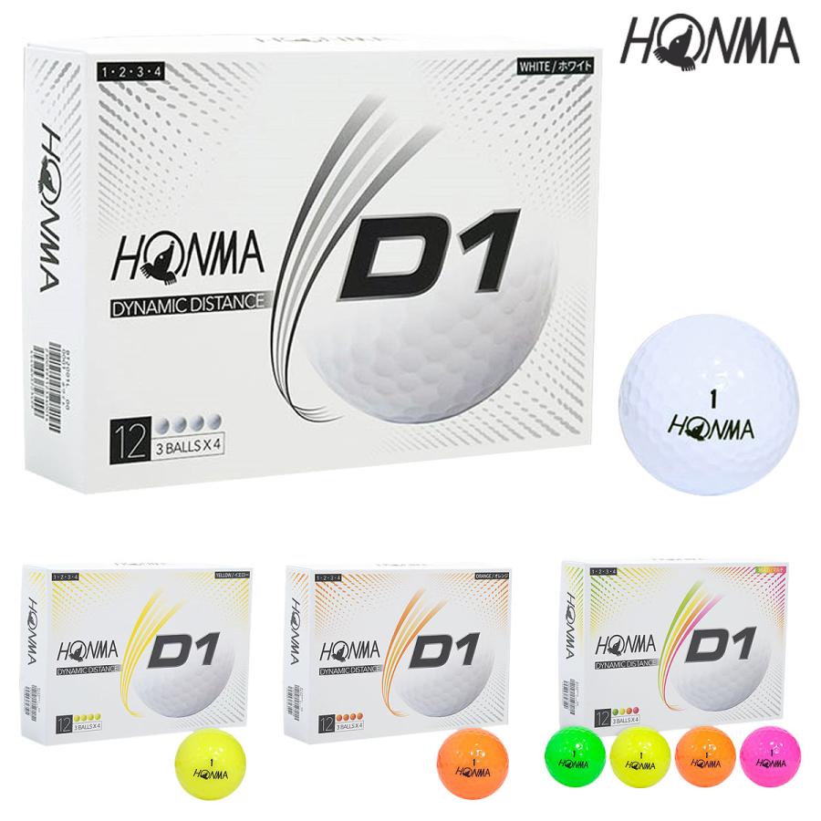 Honma Golf 本間ゴルフ 日本正規品 ホンマ D1 ゴルフボール1ダース 12個入 モデル Bt01 Ezaki Net Golf 通販 Paypayモール