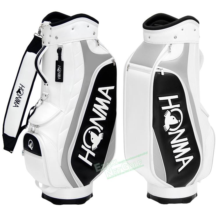 美品 軽量HONMA キャディバッグ ホワイト・ネイビー HONMA GOLF（本間ゴルフ） ホンマ 日本正規品 スポーツ キャディバッグ