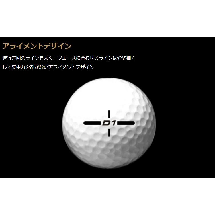 HONMA GOLF（本間ゴルフ） 日本正規品 ホンマ D1 ゴルフボール1ダース