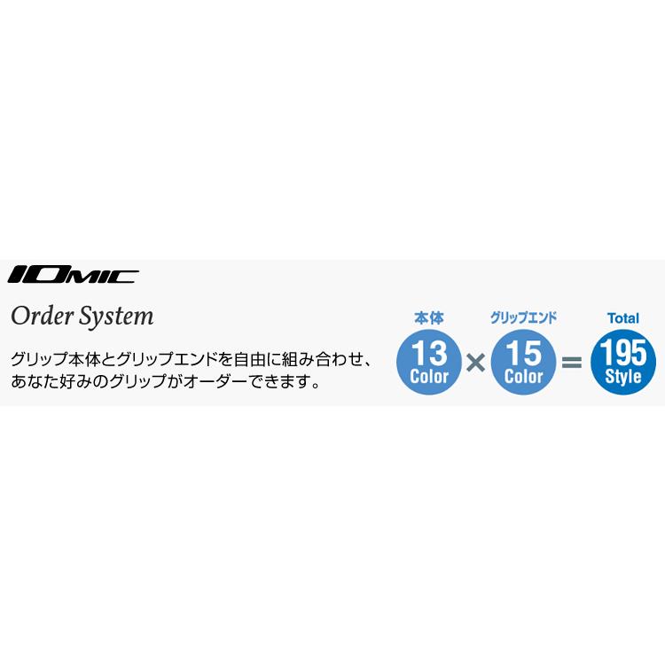 【受注生産品】 IOMIC イオミック 日本正規品 X-GRIP type-DAIYA 2.3 タイプダイヤ2.3 ウッド＆アイアン用 オーダーシステムグリップ 「 11本組 」の画像