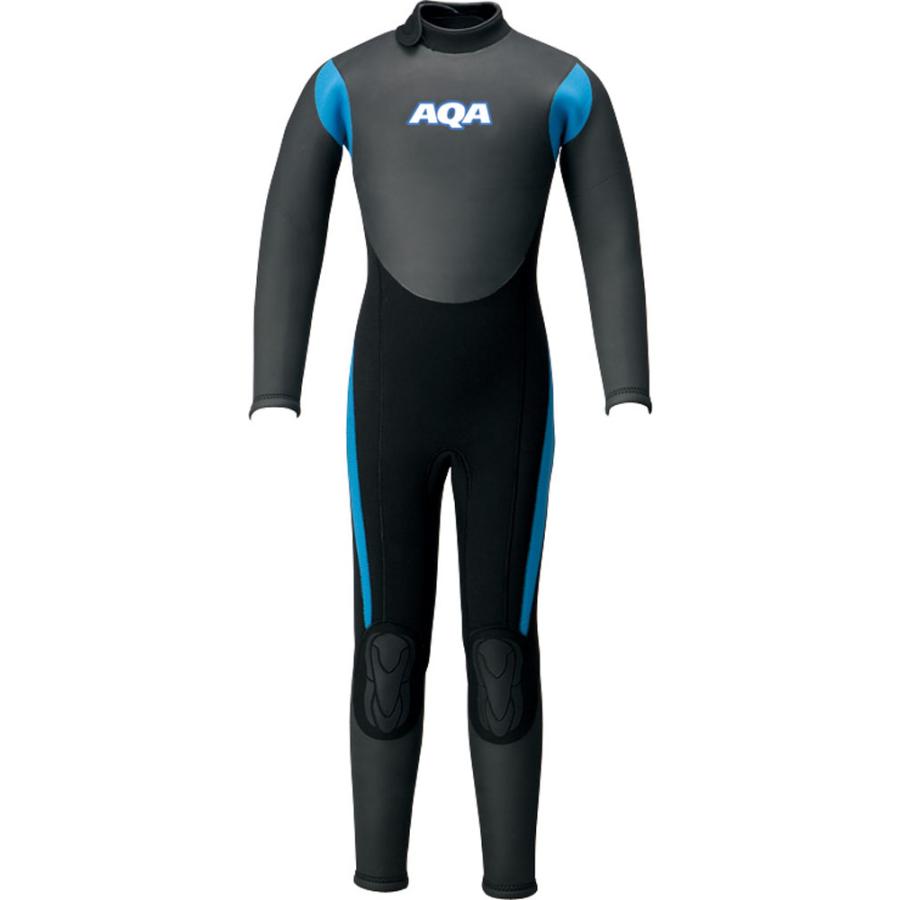AQA アクア エーキューエー 【時間帯指定不可】KW4507A-6615 キッズスキンフルスーツIII 【150】 （ブラック×ブルー） AQA（エーキューエー） AQA(アクア) キッズスキンフルスーツ3 BK