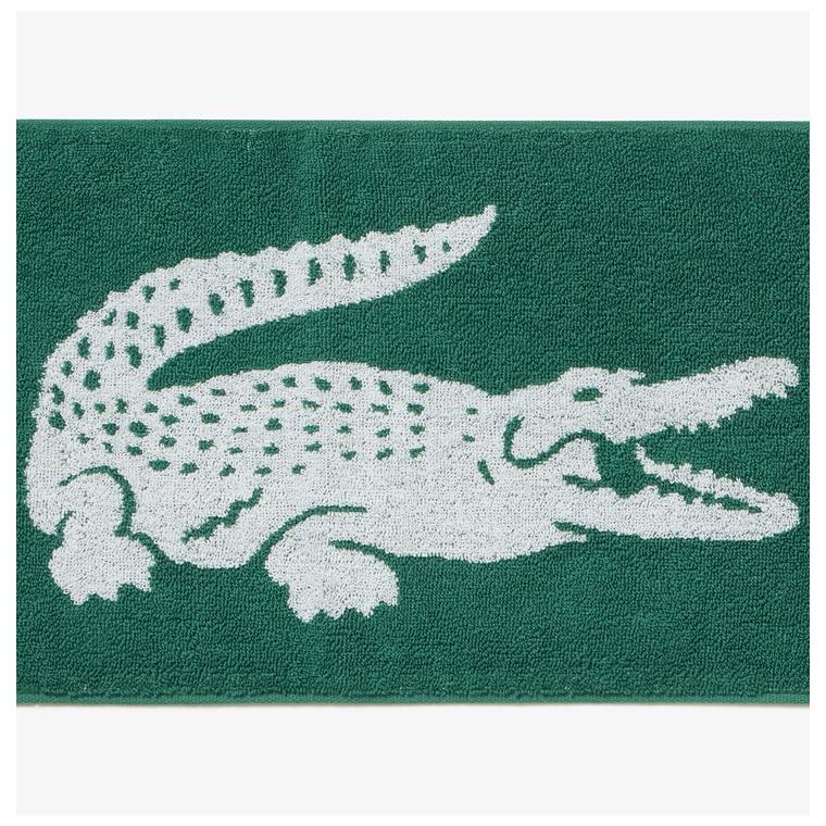 LACOSTE（ラコステ） 日本正規品 ワニロゴ ジャカード スポーツタオル