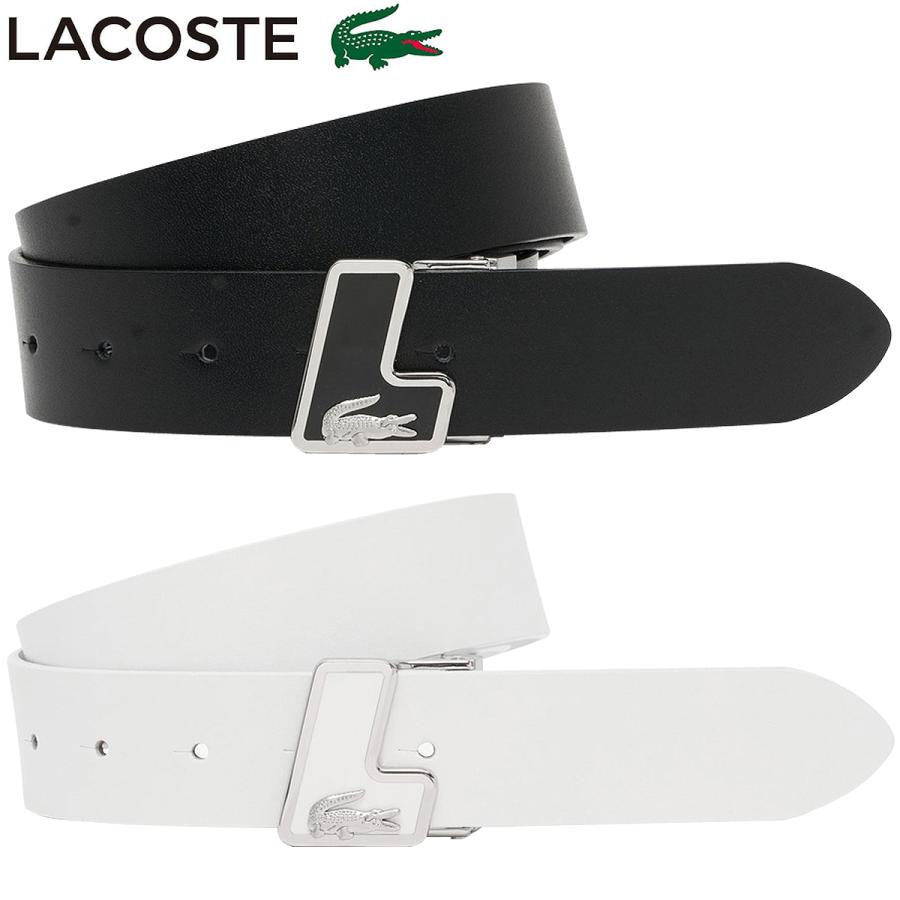 新品ラコステ　ベルト LACOSTE（ラコステ） 正規品 Made in Japan イニシャルバックル レザー