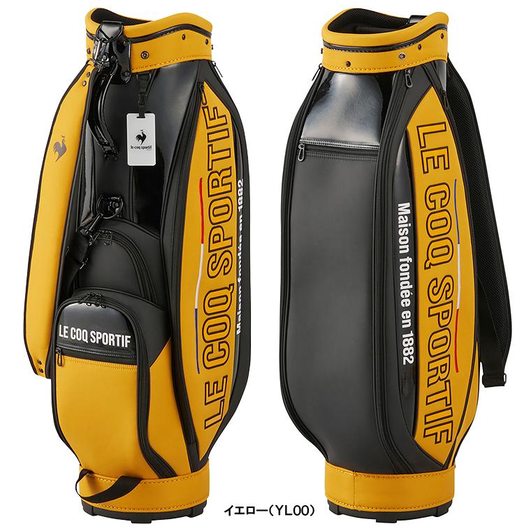 le coq sportif キャディバッグ 黒・黄色 le coq sportif GOLF ルコックスポルティフ 日本正規品 軽量