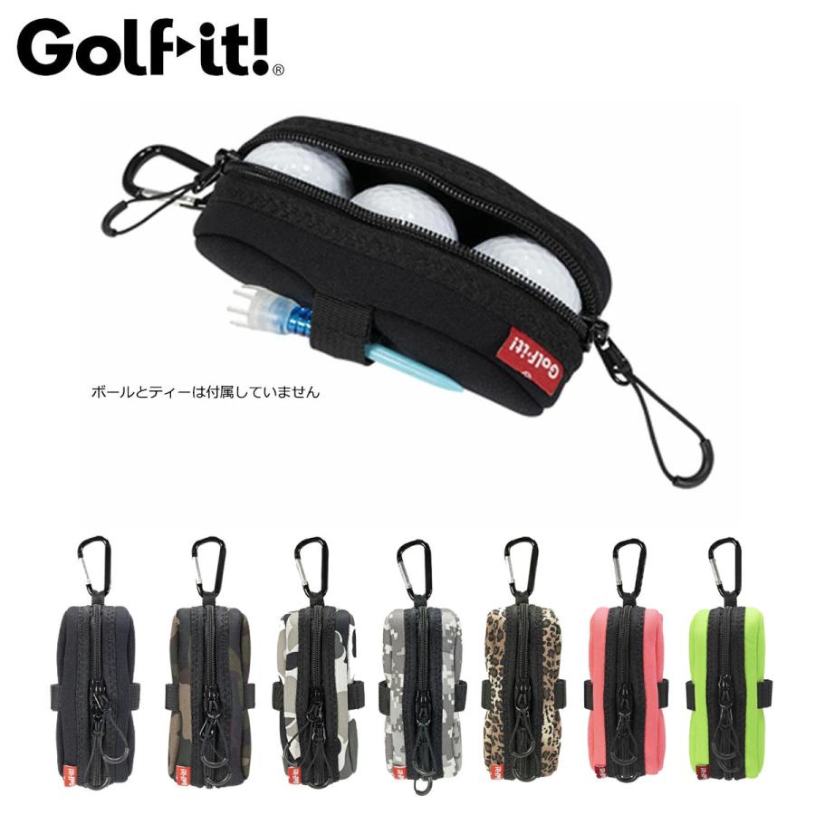 【特価セール】ボールポーチ (カラビナ付き) / ゴルフ / 262-51842 LITE（ライト） Golfit! ゴルフイット 正規品 カラビナ付きボール