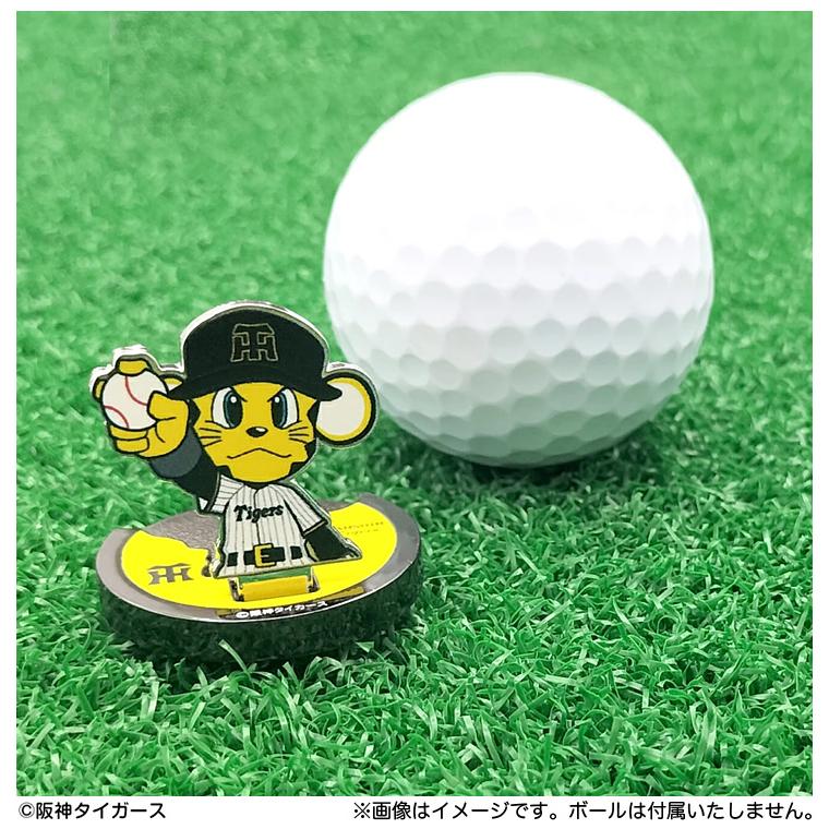 プロ野球 阪神タイガース トラッキー ゴルフ フリップアップ マーカー