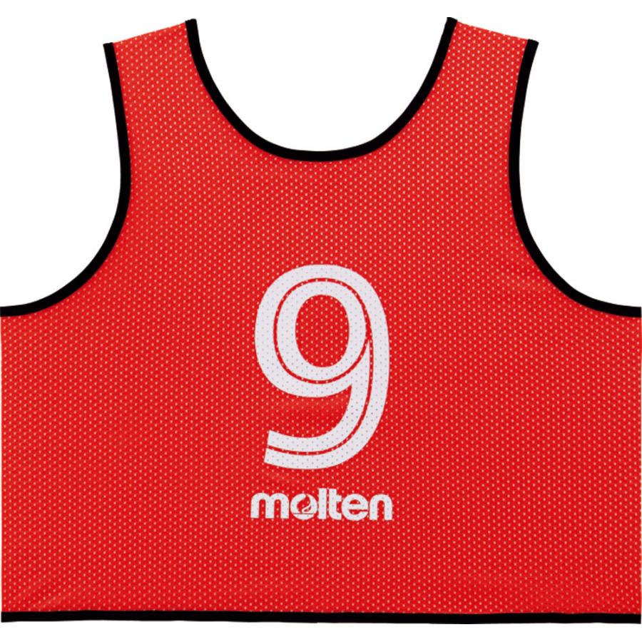 molten モルテン(Molten) ゲームベスト GV10枚セット レッド