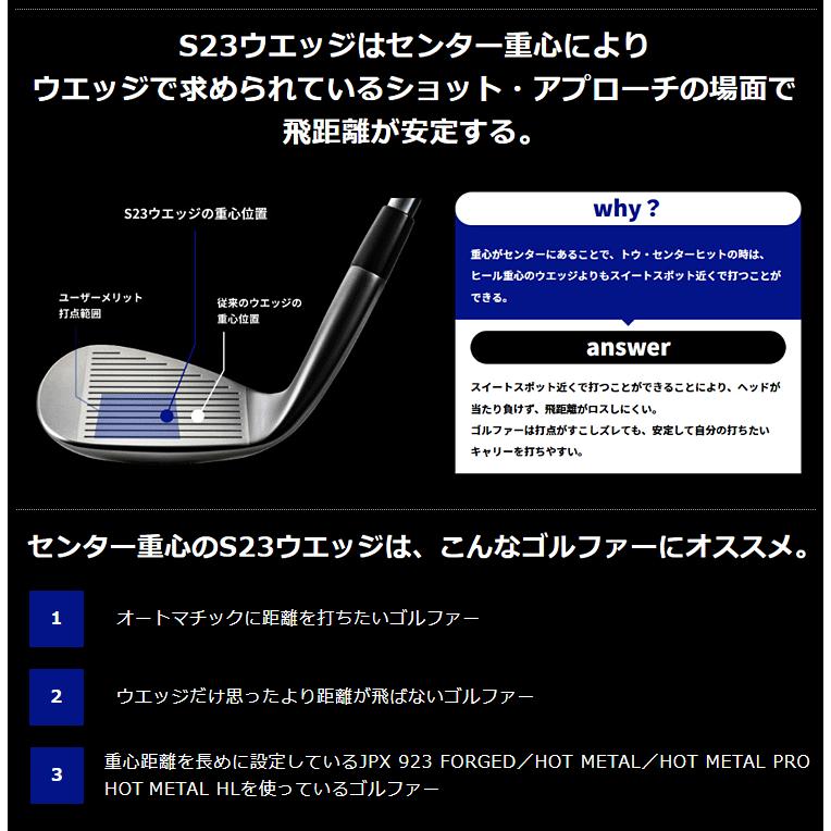 MIZUNO ミズノ 正規品 S23ウェッジ ホワイトサテンブラッシュ MIZUNO ミズノ 正規品 S23ウェッジ ホワイトサテンブラッシュ