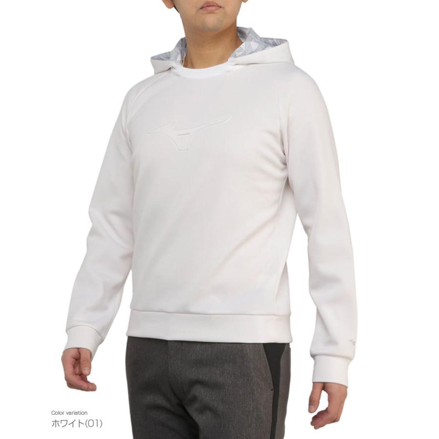 MIZUNO - MIZUNO ミズノ テニスウェア フードパーカーE2MC2003白メンズM新品 MIZUNO ミズノ テニスウェア フードパーカーE2MC2003白メンズM新品