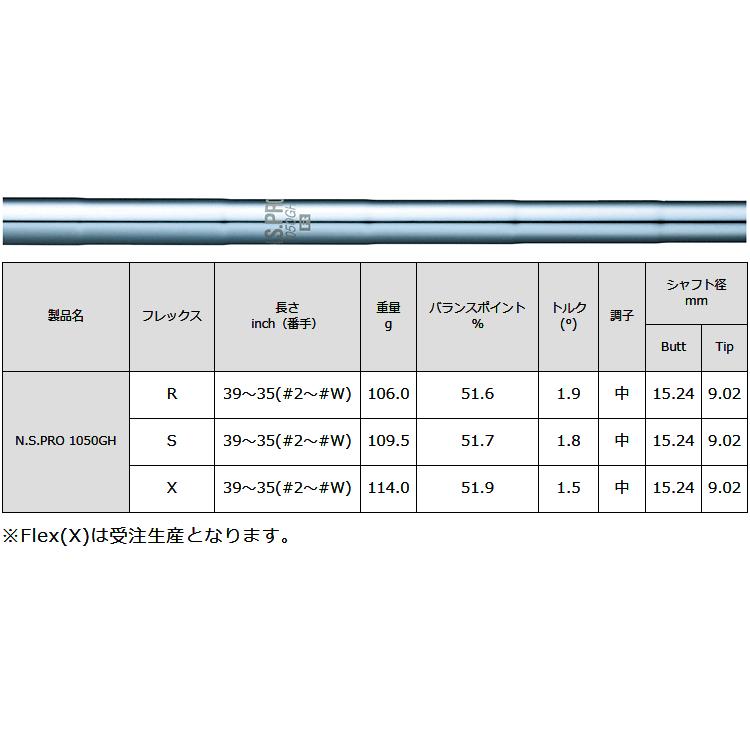 日本シャフト NIPPON SHAFT 日本正規品 N.S.PRO 1050GH スチール