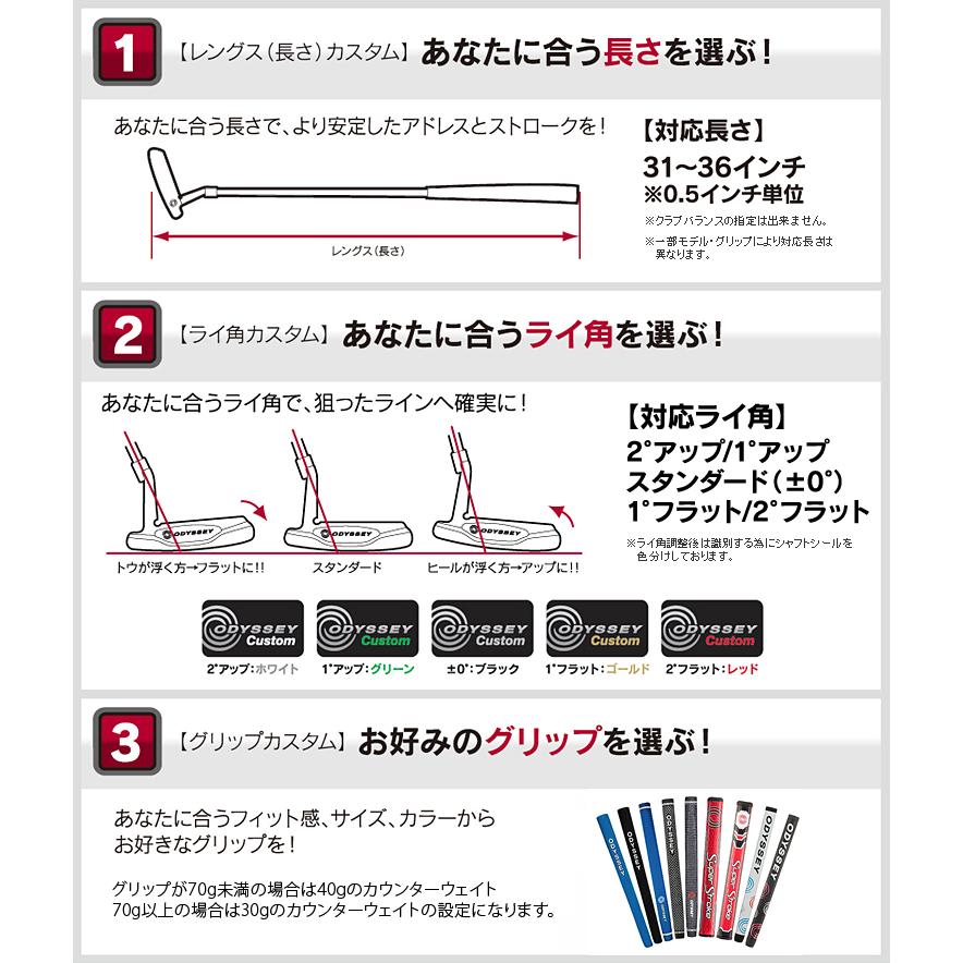 AI-ONE MILLED パター 「 ノーマルタイプグリップ(32〜36インチ) 」 ストロークラボSL90スチールシャフト 【カスタムパター】 オデッセイ日本正規品 2024新製品｜ezaki-g｜04