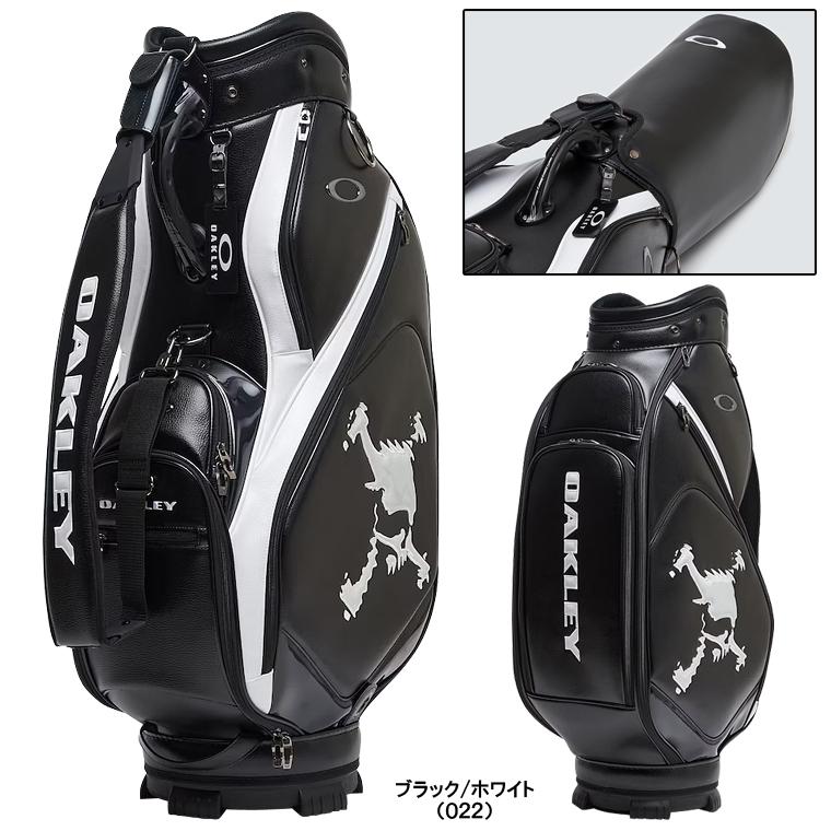 OAKLEY キャディバッグ ブラック/ホワイト OAKLEY（オークリー） ゴルフ キャディバッグ 9.5型 OAKLEY SKULL GOLF
