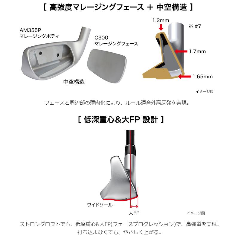 プロギア 正規品 SUPER egg evolution スーパーエッグ エボリューション 高反発アイアン オリジナル専用カーボンシャフト 単品(I#5、I#6、AS、SW)_3
