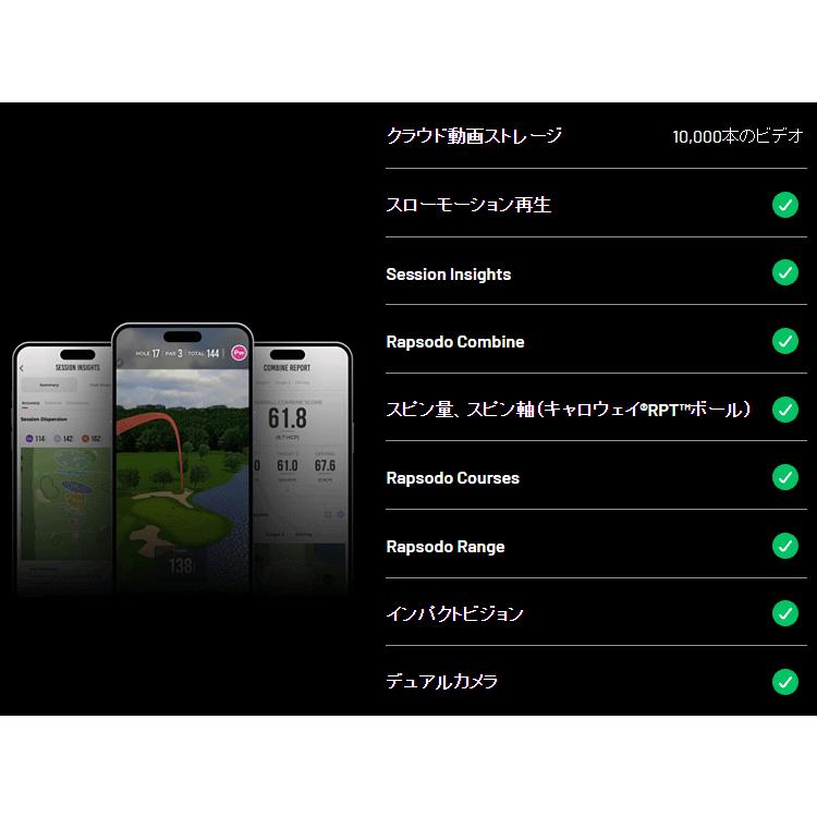 Rapsodo ラプソード正規品 MLM2PRO モバイルローンチモニター＋ゴルフ