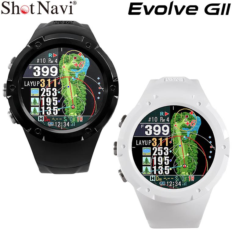 ショットナビ　エヴォルブ　腕時計型　ゴルフ テクタイト ShotNavi ショットナビ 正規品 Evolve GII エボルブ