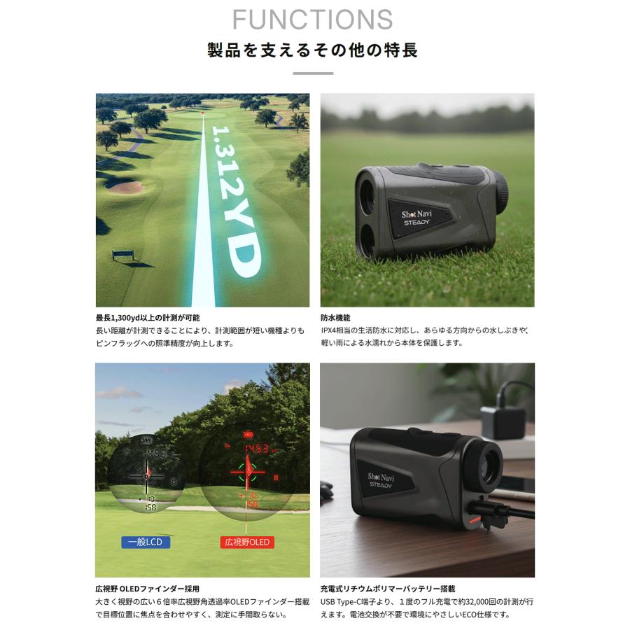 テクタイト ShotNavi ショットナビ 正規品 STEADY ステディ 2026新製品