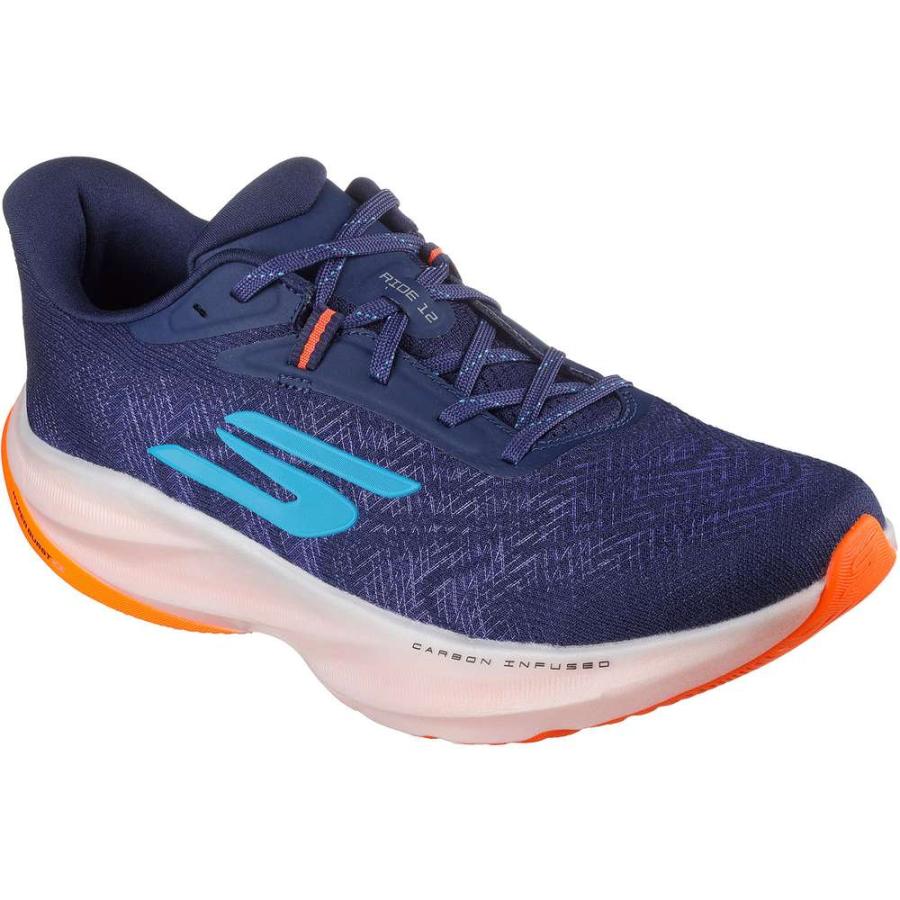 SKECHERS（スケッチャーズ） GORUNRIDE12 ネイビー/オレンジ : EZAKI 