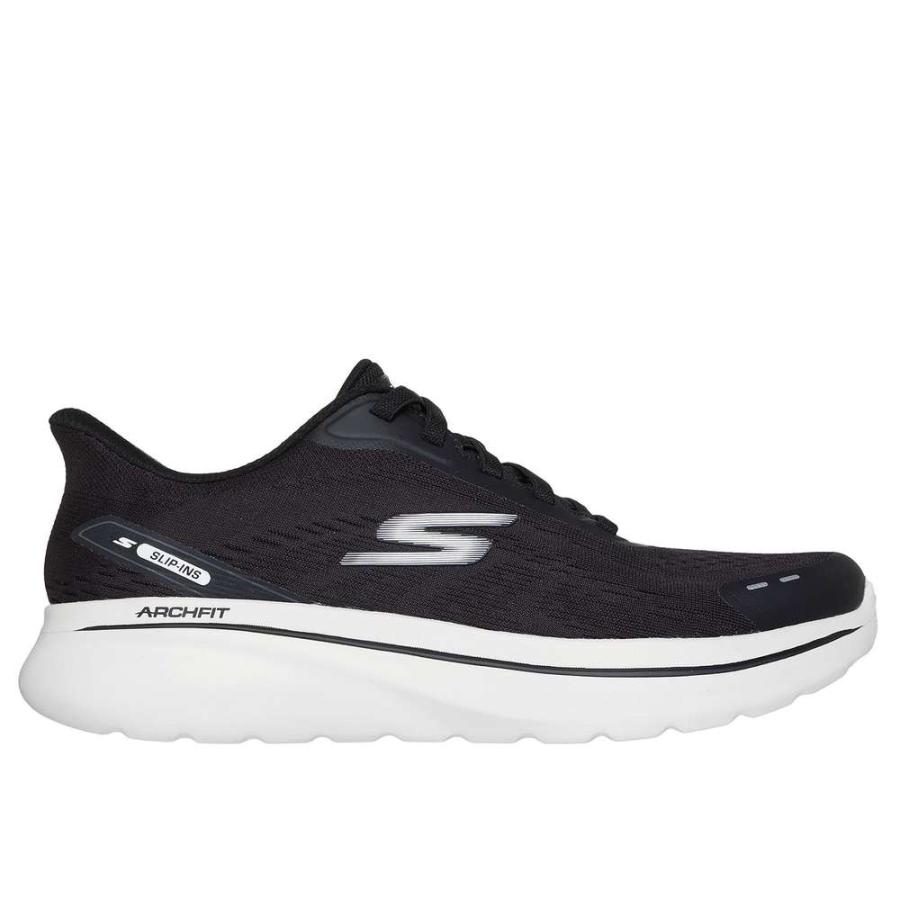 SKECHERS（スケッチャーズ） GO WALK ARCH FIT N-JOY-NOBEND BLACK/WHITE skj-217075 ...