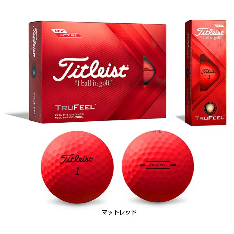 Titleist(タイトリスト)日本正規品 TRUFEEL(トゥルーフィール) 2022モデル ゴルフボール1ダース(12個入り)