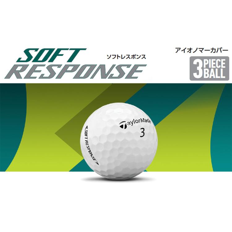 TaylorMade テーラーメイド日本正規品 SOFT RESPONSE(ソフトレスポンス) 2022モデル ゴルフボール1ダース(12個入) 「 N0803601 」｜ezaki-g｜02