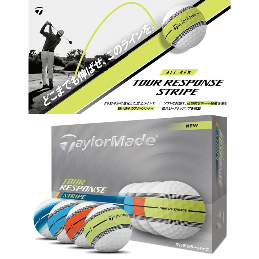 ゴルフボール新品　テーラーメイド TOUR RESPONSE 5ダース TaylorMade テーラーメイド 日本正規品 TOUR RESPONSE STRIPE MULTI