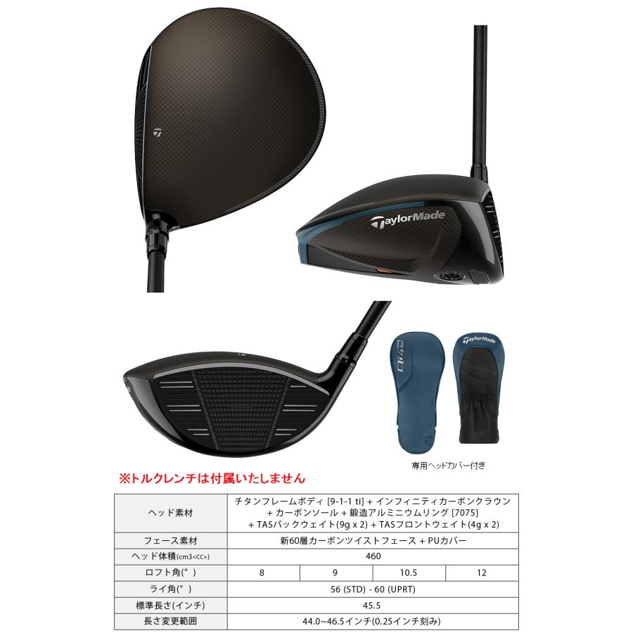 TaylorMade（テーラーメイド） Qi4D ドライバー REAXカーボンシャフト