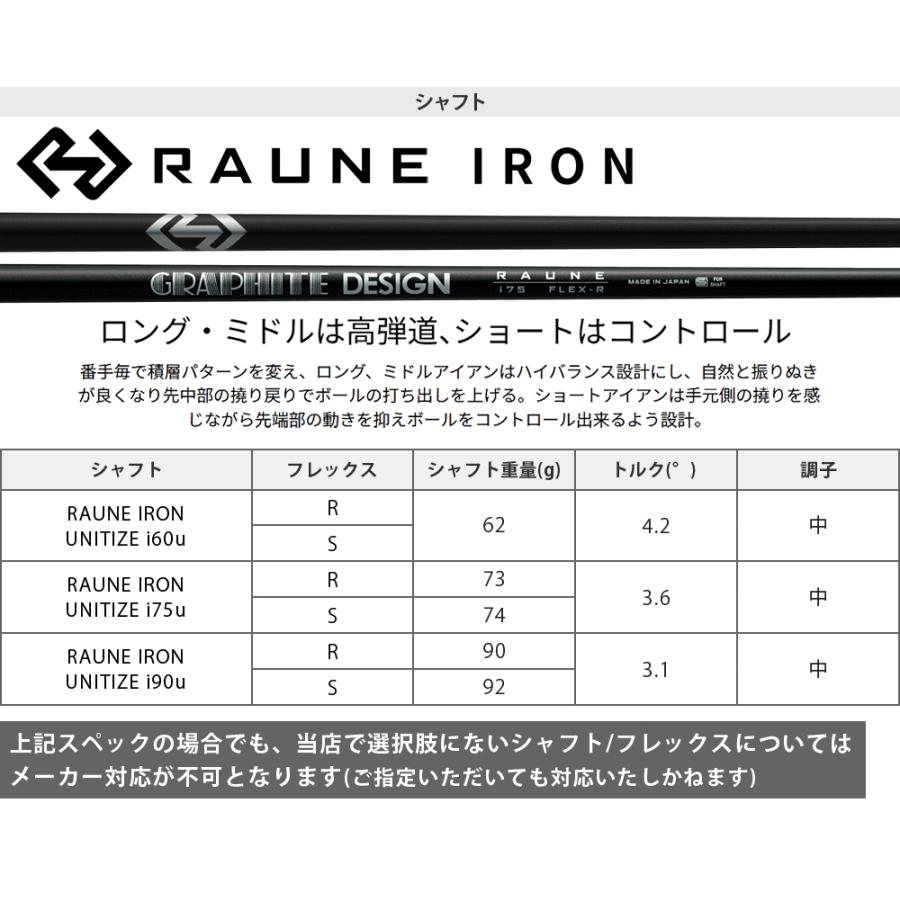Qi MAX LITE アイアン RAUNE IRON UNITIZEカーボンシャフト 単品 【カスタムクラブ 特注】 Taylormade テーラーメイド日本正規品 2026新製品の画像