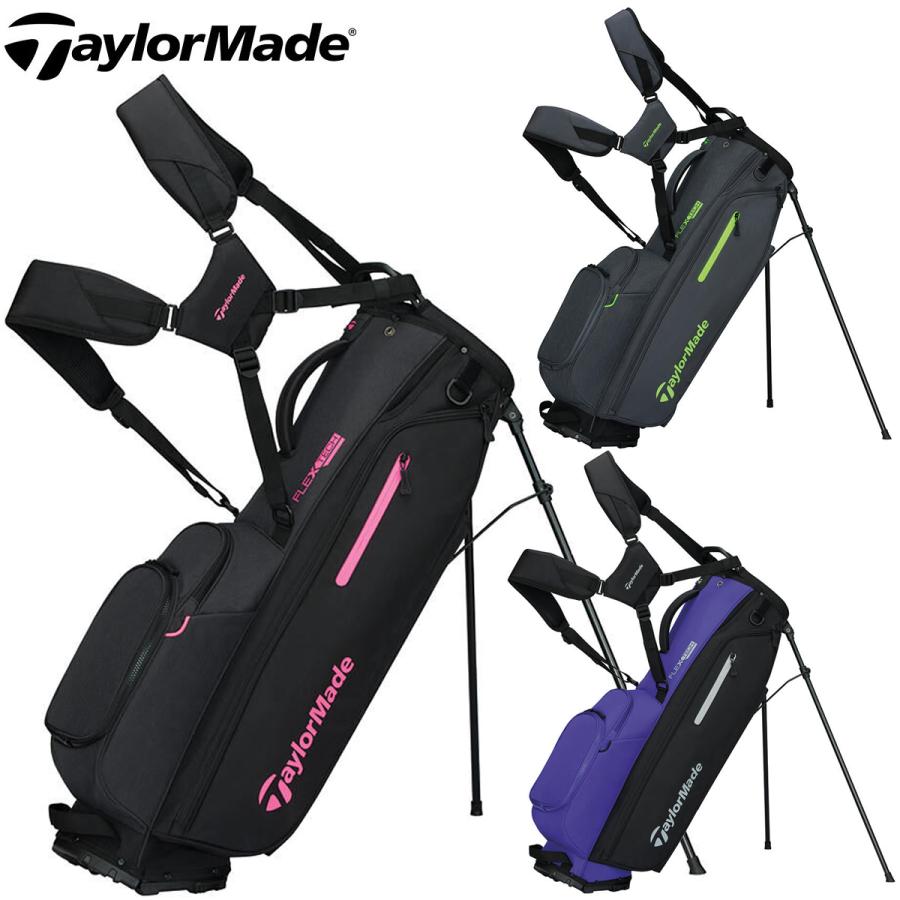 TaylorMade 軽量キャディバッグ ブラック/シルバー TaylorMade（テーラーメイド） 【2026春夏新色】 正規品 フレックス