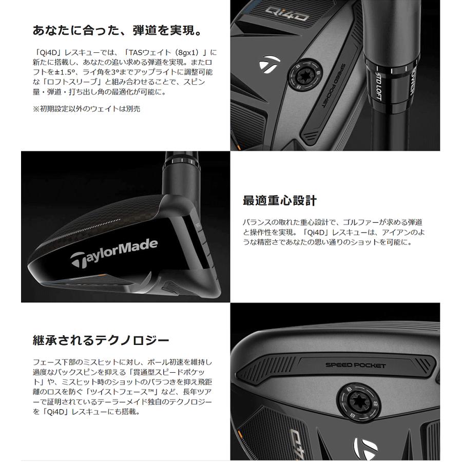 TaylorMade（テーラーメイド） 日本正規品 Qi4D レスキュー