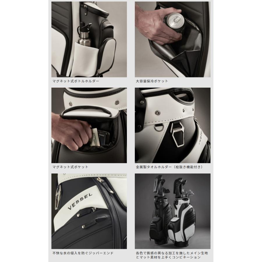【使用回数少美品】VESSEL APX STAFF BAG 楽天市場】【P15倍】 VESSEL ベゼル メンズ ゴルフ キャディバッグ APX