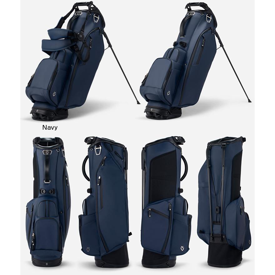 【超美品】VESSEL スタンドキャディバッグ 6分割 ネイビー 付属品完備 VESSEL ベゼル 正規品 Player 4.0 Stand Bag スタンドバッグ キャディ
